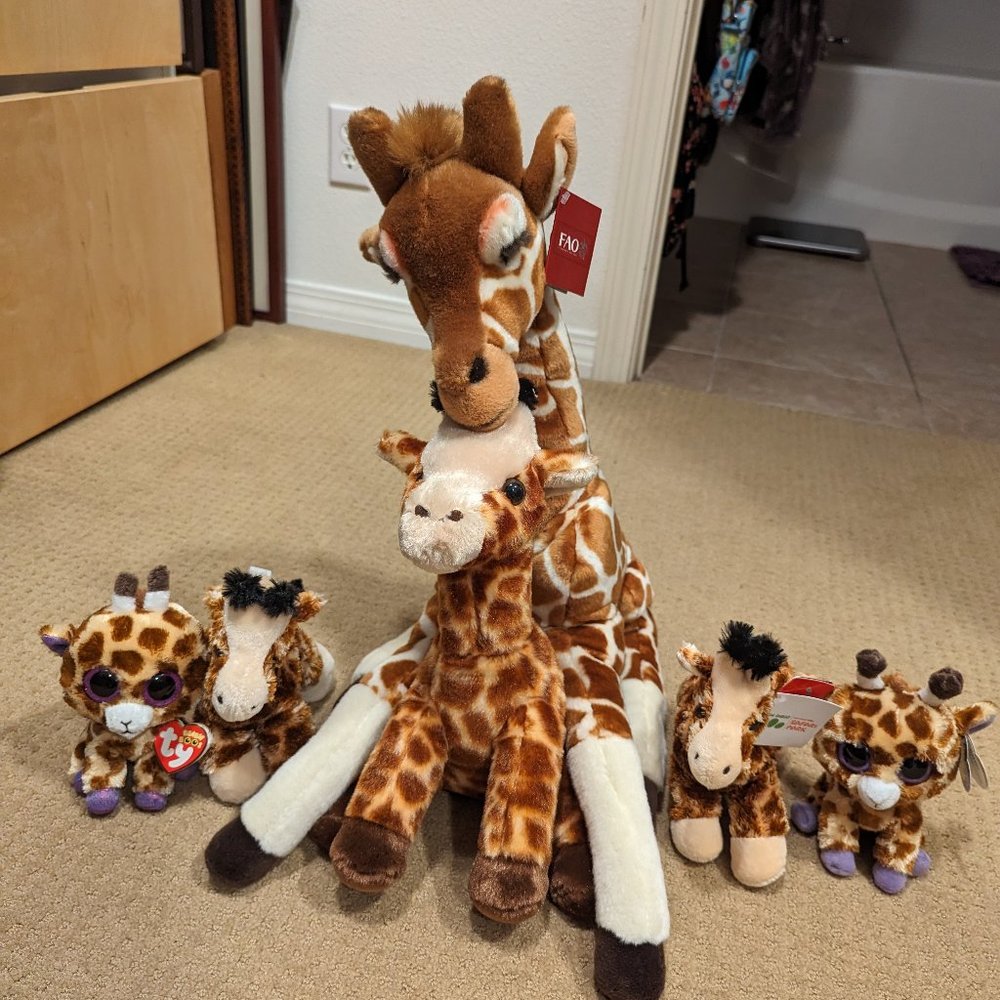 Giraffe Plushies x6
